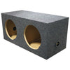 Empty Woofer Box (2)12" Qpower Square Style; *mspq12e*