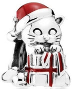 Pandora 792007EN39 Christmas Kitten Charm