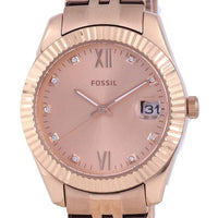Fossil Scarlette Mini Rose Gold Tone Stainless Steel Quartz Es4898 Women's Watch