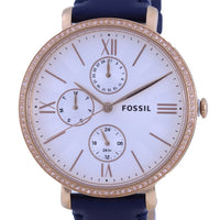 Fossil Jacqueline Multifunction Horloge Silver Dial Quartz Es5096 Women's Watch