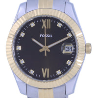 Fossil Scarlette Mini Two Tone Stainless Steel Quartz Es5123 Women's Watch