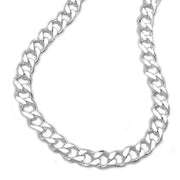 Open Curb Chain, Diamond Cut, Silver 925, 55cm