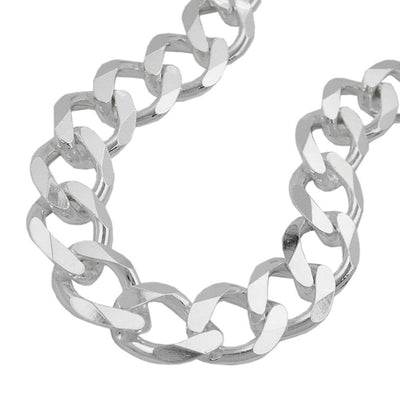 Bracelet, Open Curb Chain, Silver 925, 19cm