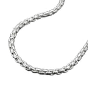 Box Chain, Rounded Links, Silver 925, 45cm
