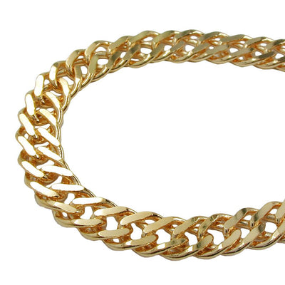 Bracelet, Double Rombo Chain, Gold Plated