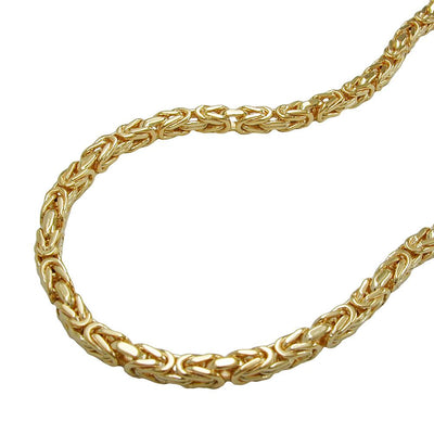 Bracelet 3mm Byzantine Chain Gold Plated
