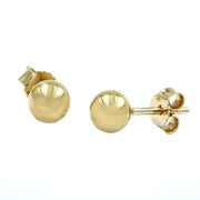 Stud Earrings Balls 5mm 9k Gold