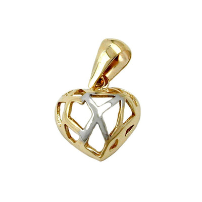 Pendant Heart With Holes 9k Gold