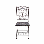 Mosaic-Metal Garden Chair, Brown
