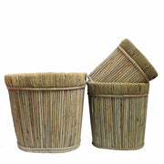 Well-Designed Oval Willow Planter, Beige ,Set Of 3