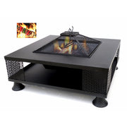 Well Designed Scorching Metal Fire Pit, Black