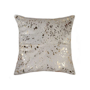 18" x 18" x 5" Natural and Gold Pillow