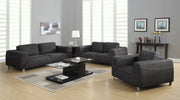 32" Charcoal Grey Micro Suede Love Seat