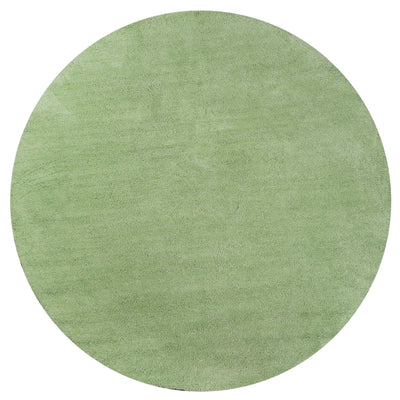 8' Round Polyester Spearmint Green Area Rug