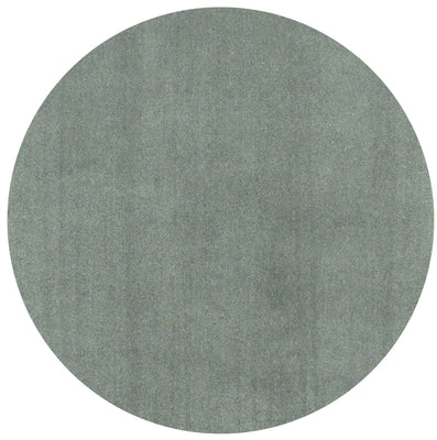 8' Round Polyester Slate Area Rug