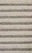 7'6" x 9'6" Wool Grey-White Area Rug