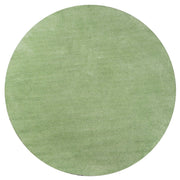 6' Round Polyester Spearmint Green Area Rug