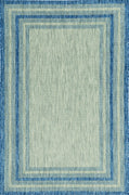7'10" x 10'10" UV-treated Polypropylene Grey-Denim Area Rug