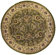 7'7" Octagon Polypropelene Green-Taupe Area Rug