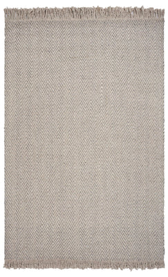 5' x 8' Wool Oatmeal Area Rug