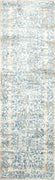 2'2" x 6'11" Runner Polypropelene Ivory-Blue Area Rug
