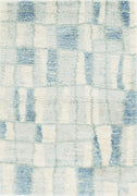 3'9" x 5'11" Polypropelene Ivory-Blue Area Rug