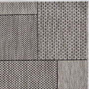 5' x 8' Grey Geometric Patterns Area Rug