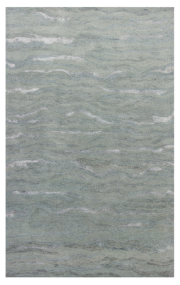 3'x5' Slate Grey Hand Tufted Abstract Indoor Area Rug
