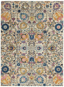 4’ x 6’ Ivory and Multicolor Floral Buds Area Rug