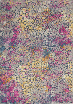 5’ x 7’ Yellow and Pink Coral Reef Area Rug
