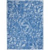 4’ x 6’ Blue and Ivory Floral Vines Area Rug