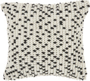 Black Dotted Throw Pillow