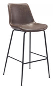 Brown and Black Top Shelf Modern Rugged Bar Chair