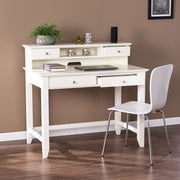 Creamy White Secretary Writing or Computer Desk