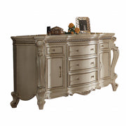69" Antique Pearl Manufactured Wood Five Drawer Standard Dresser