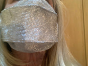 Silver Mesh Face Mask by Rebel, Made in USA