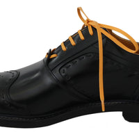 Black Orange Formal Dress Oxford Shoes