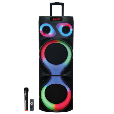 Pro DJ Bluetooth(R) Portable Party System, True Wireless, with Lights, Wireless Microphone, and Remote, IQ-6812DJBT