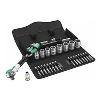 Wera SAE (Imperial) 3/8" Drive Speed Ratchet Set (29-Piece Set)