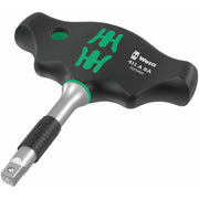 Wera T-handle Socket Driver Adapter with Ratchet Function (1/4" Drive)