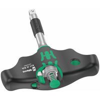 Wera T-handle Socket Driver Adapter with Ratchet Function (1/4" Drive)