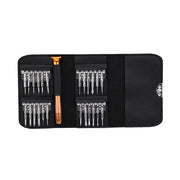 25 in 1 Leather Case Multi-Purpose Electronics Manual Screwdriver Set