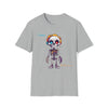 Cartoon Skeleton in Colors Unisex Softstyle T-Shirt