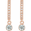 14K Gold 1/3 CTW Natural Diamond French-Set Hoop Earrings