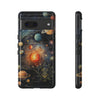 Mystical Galaxy & Gemini Zodiac Cell Phone Tough Case