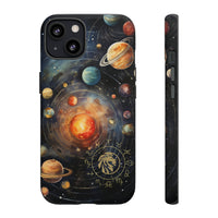Mystical Galaxy & Leo Zodiac Cell Phone Tough Case