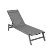 Outdoor Chaise Lounge Chair Set With Cushions, Five-Position Adjustable Aluminum Recliner,All Weather For Patio,Beach,Yard, Pool