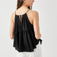 Halter Neck with Back Strap Flared Top
