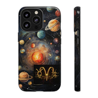 Mystical Galaxy & Aries Zodiac Cell Phone Tough Case