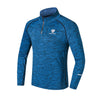 FANNAI Sport Men's T-shirt with Zipper Quick Dry Long Sleeve